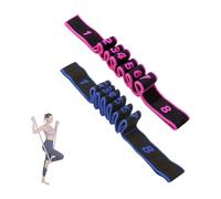 Ergonomic 8 Sections Dance Resistance Band Dance Stretching Belt Exercise Pull Strap with Number Easy to Use Elastic Training Band