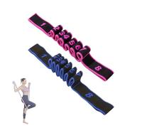 Ergonomic 8 Sections Dance Resistance Band Dance Stretching Belt Exercise Pull Strap with Number Easy to Use Fitness Resistance Band Exercise Pull Strap
