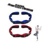 Ergonomic 8 Sections Dance Resistance Band Dance Stretching Belt Exercise Pull Strap with Number Easy to Use Elastic Training Band