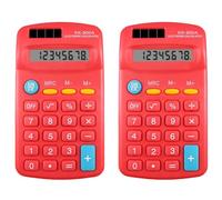 Ergonomic 8Digit Desktop Calculator LCD Display Portable for Daily Calculations Keypad Calculators Easy to Read Number LCD Display Calculator