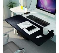 Ergonomic 90° Folding Keyboard Tray with Armrest Support - Adjustable Wooden Platform for Home Office Reduces Muscle Fatigue Perfect for Desk Setup Size 55/6