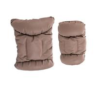 Ergonomic Adjustable Automotive Headrest And Lumbar Pillow Set Soft Breathable Leatherette Design For Car Fatigue Relief Car Headrest Pillow And Lumbar Cushion