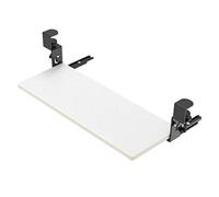 Ergonomic Adjustable Keyboard Tray for Under Desk Sliding Clamp-On Holder Space-Saving Stand Enhancing Comfort & Productivity in Home Office Setup