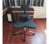 Ergonomic Adjustable Kneeling Chair & Cross-Legged Stool with Lumbar Support - For Office Desk, Yoga, Meditation - Kids & Adults (Black)