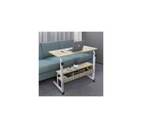 Ergonomic Adjustable Portable Rolling Bedside Work Breakfast Laptop Tray Table Desk Station