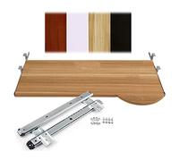 Ergonomic Adjustable Under Desk Keyboard Tray - 14-Inch Slide-Out Platform with Armrest & Storage for Ultimate Workspace Comfort Productivity Boost & Efficient Organization