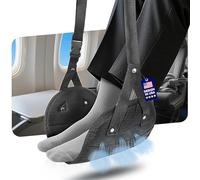 Ergonomic Airplane Foot Hammock(Memory Foam)-Ultimate Comfort Foot Hammock for Plane Travel Essentials to Relax Your Feet, Portable Airplane Foot Rest with Adjustable Strap, Perfect for Long Flight