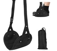 Ergonomic Airplane Foot Hammock(Memory Foam)-Ultimate Comfort Foot Hammock for Plane Travel Essentials to Relax Your Feet, Portable Airplane Foot Rest with Adjustable Strap, Perfect for Long Flight