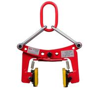 Ergonomic Alloy Steel Stone Lifting Clamps with Rubber Chuck - Adjustable Marble Plate Vertical Clamp for Safe Transporting,Red-6-18cm/2.4-7.1 in