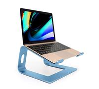 Ergonomic Aluminum Laptop Mount - Detachable Riser Stand Compatible with MacBook Pro/Air HP Lenovo Samsung Dell, All 10-17.3" Laptops (Sky Blue)
