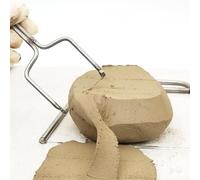 Ergonomic and Easy to Handle Stainless Steel Clay Wire Cutter, Ideal for Clay Artists and Pottery Enthusiasts(C)