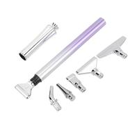 Ergonomic Art Drill Bead Dot Pen Kit with Screw Steel Metal Tip Nibs Storage Box Tool Accessories for 5D Diamond Paint Rhinestone Art Painting Pen Set (Purple)