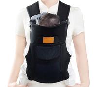 Ergonomic Baby Carrier for Breast, Breathable Front Baby Carrier with Adjustable Head Support, Ergonomic Shoulder Strap Padded Head Support for Walks, Beach, Breastfeeding, Travel, Shopping, Festivals