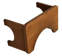 Ergonomic Bamboos Toilet Step Stool with Sturdy Base for Bathroom and Comfortable Postures Daily Use Bamboos Toilet Footrest