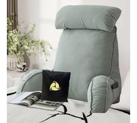 Ergonomic Bed Rest Reading Pillow With Detachable Neck Roll, Sofa And Bedside Cushion, Bed Rest Pillow With Neck/Arm Support, Lumbar Support Cushion, Backrest Pillow For Watching TV 75cm×40cm×50cm