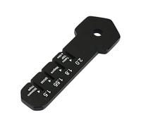 Ergonomic Bicycles Rotor Gauge Tool Feature Multiple Measurement Scale for Cycling Disc Brake Systems Analysis Handheld Rotor Thickness Gauge