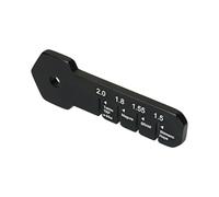 Ergonomic Bicycles Rotor Gauge Tool Feature Multiple Measurement Scale for Cycling Disc Brake Systems Analysis Disc Brake Calipers Tool
