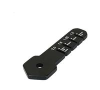 Ergonomic Bicycles Rotor Gauge Tool Feature Multiple Measurement Scale for Cycling Disc Brake Systems Analysis Heavy Duty Steel Brake Rotor Measurement Tool