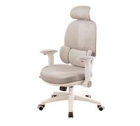 Ergonomic Big & Tall Office Chair - Mesh Back, Adjustable Footrest & Headrest, Swivel Task Chair with Lumbar Support, Reclining Computer Chair for Home Office (Grey)