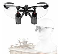 Ergonomic Binocular Loupes 3.0X Magnification, Adjustable Ultralight Design with 450mm Pupil Distance, Ideal for Surgical and Dental Use