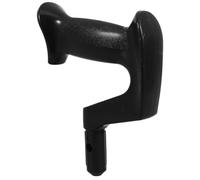 Ergonomic Black PP Cane Handle for Crutch and Hiking Pole Support | Comfortable Grip, Easy Installation, Additional Support, for Mobility Challenges, Black Finish, PP Build