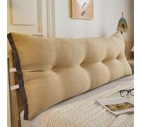 Ergonomic Bolster Headboard Pillow for Reading Support Removable Washable Cover Back Rest for Bed Sofa Chair120cm x 50cm x 18cm Comfort & Style
