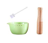 Ergonomic Ceramic Garlic and Leaves Processing Bowl for Efficient Grinding and Safe Food Preparation Kitchen Gadget Leaves Separator Efficient Western Tool