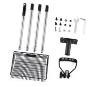Ergonomic Chicken Poop Scooper With Rakes Attachment For Efficient Poultry Poops Cleaning In Coops And Home Stainless Steel Poops Scoops