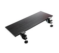 Ergonomic Clamp-On Keyboard Tray 24"x9" with Adjustable Elbow Support Mouse Pad & Armrest for Home Office - Boost Comfort & Productivity - Stylish Black/Teak Options