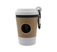 Ergonomic Coffee Cup Shape Pet Waste Bag Holder Dog Waste Dispenser For Walking And Hiking Trip Essential Systems Portable Dog Dispenser