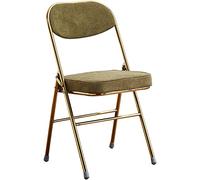 Ergonomic Comfortable Folding Chair Retro Velvet Upholstered Event Chair Olive Green Commercial Office Seating Stylish & Portable Design for Home & Events