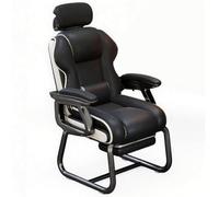 Ergonomic Computer Chair with Headrest and Lumbar Support, Reclining Video Game with Footrest and Linked Armrest, Close Fit to the Curve, Strong Support for the Waist and Back