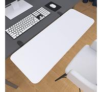 Ergonomic Computer Desk Extension with Foldable Solid Wood Armrest Shelf Mouse Support Tray for Home Office 4 Colors Available (White 68x24cm)
