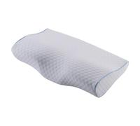 Ergonomic Contoured Memory Foam Pillow With Neck And Breathable Bamboos Fiber Cover Contouring Pillow