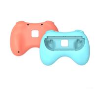 Ergonomic Controller Grips, Gaming Accessory Set Anti-Slip Support Compact Design For Nintendo Switch 2 Simple Handle Grip Game Console(Red-Blue)