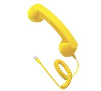 Ergonomic Cord Telephone Receiver for Type C Devices Retro Design with Physical Answer Button Portable for Clear Conversation Desktop Phone Handset for Smartphones