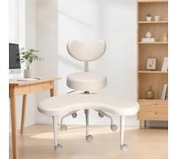 Ergonomic Cross Legged Office Chair with Height Adjustable Backrest for Kneeling, Meditation, Yoga, Home Office