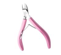 Ergonomic Cuticle Nipper with Rubber Handle Trimmer Professional Manicure Tool for Nails Care Full Jaw Cutter Cuticle Trimmer