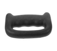 Ergonomic D Shaped Dumbbell 1kg Non Slip Black for Home Workouts | Hand Shaped Design, Rounded Ends, Steel Build, 13.00x8.00x2.50cm Size, Jogging Use