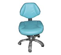 Ergonomic Dental Saddle Chair with Back Support - Rolling Stool for Dentists, Tattoo Artists, and Salon Professionals, Comfortable Seating Solution