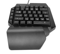 Ergonomic Design Mini Gaming Keyboard RGB Backlit Plug and Play Half Keyboard for Computer Gaming