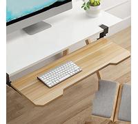 Ergonomic Desk Armrest with Clamp, Under-Desk Sliding Tray, Large 65 x 25 cm Pull-Out Drawer, Office Elbow Cushion for Enhanced Comfort and Productivity