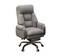Ergonomic Desk Chair for Office Table Writing Study Adjustable Length Footrest Removable Headrest Executive Work Chair