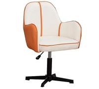 Ergonomic Desk Chair with Adjustable Height, 360° Swivel, PU Leather, Mid Back Design for Comfort & Support, Home Office Task Chair