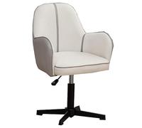 Ergonomic Desk Chair with Adjustable Height, 360° Swivel, PU Leather, Mid Back Design for Comfort & Support, Home Office Task Chair