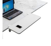 Ergonomic Desk Extender - Horizontal Alignment Computer Keyboard Tray with Metal Foldable Bracket 75x25cm/29.5x9.8in Ideal for Study & Office Use