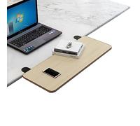 Ergonomic Desk Extender & Keyboard Tray - Horizontal Alignment Computer Desktop Extension with Foldable Metal Bracket - 29.5"x9.8" for Home Office & Study