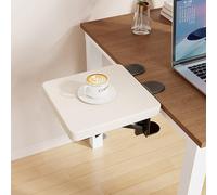 Ergonomic Desk Extender Tray - 17.5" x 25" Clamp-On Mount Arm & Wrist Rest Shelf, Foldable Keyboard Drawer & Computer Armrest Stand for Enhanced Comfort & Productivity