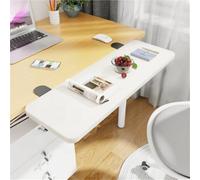 Ergonomic Desk Extender Tray 90° Foldable Extension Board No-Punch Side Table Multi-Functional Shelf for Office Desks White 27.6''x7.9'' - Space-Saving Solution