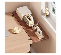 Ergonomic Desk Extension No Drill Clamp Folding Floating Table Drop Leaf Shelf Computer Desk Extension for Armrest Teak Color 40x20cm 1